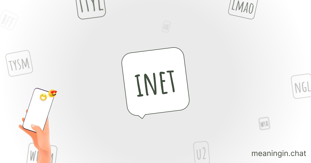 INET Meaning in Chat or Text Messages Online
