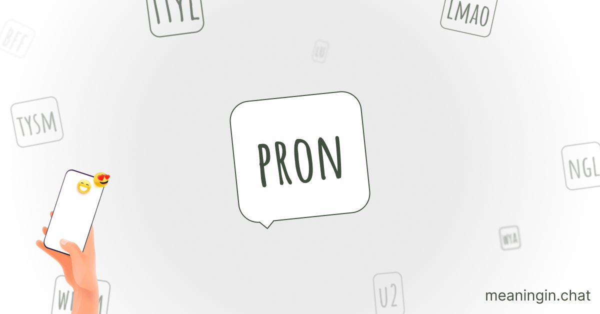 PRON Meaning in Chat or Text Messages Online
