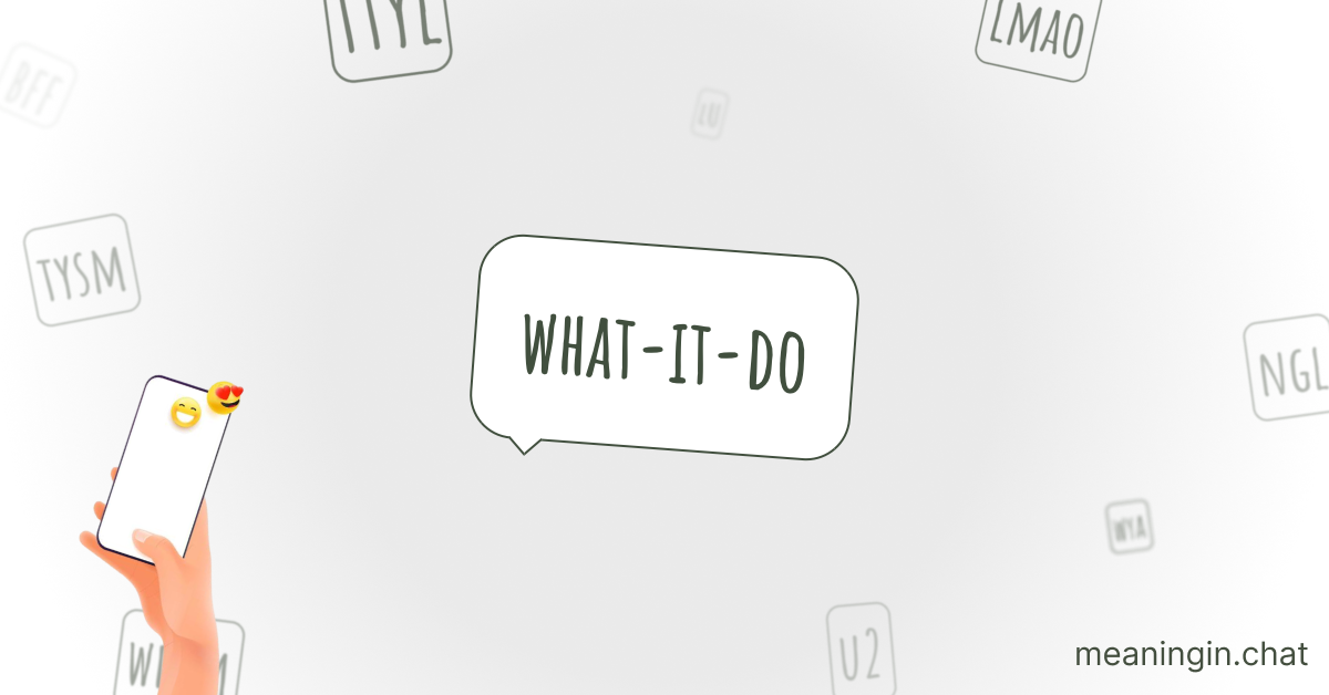 WHAT IT DO Meaning in Chat or Text Messages Online