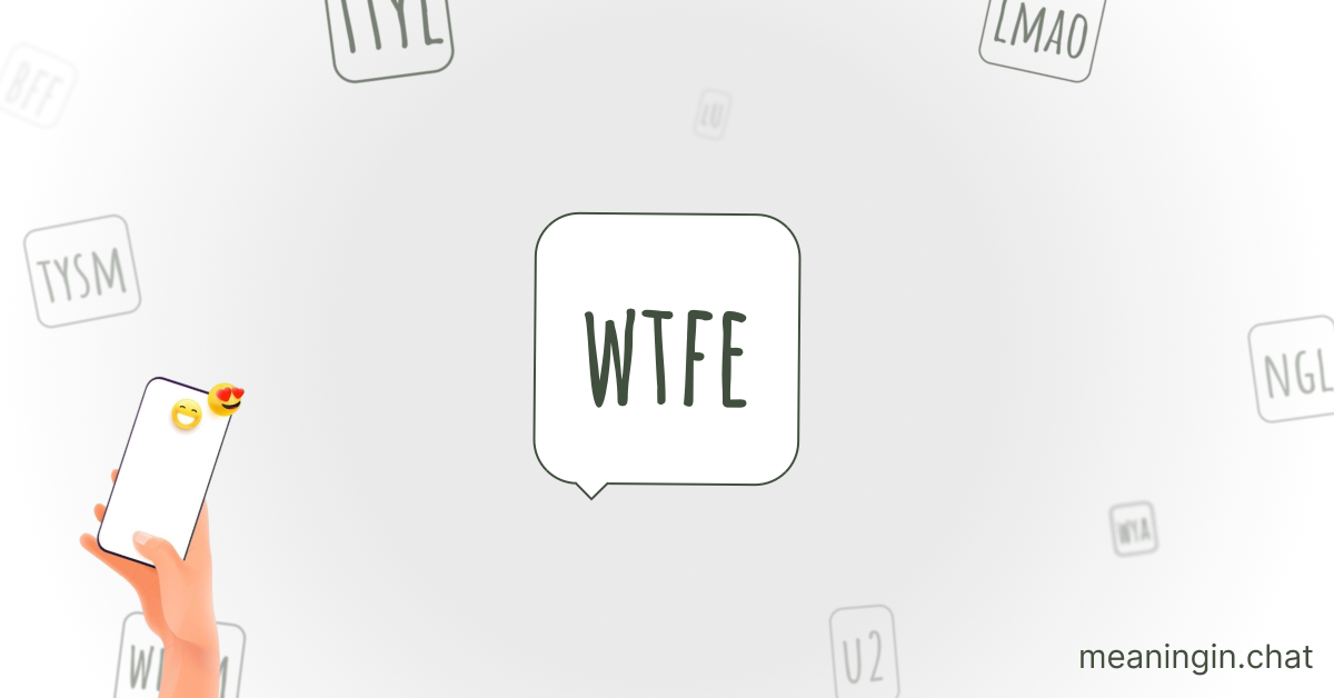 WTFE Meaning in Chat or Text Messages Online