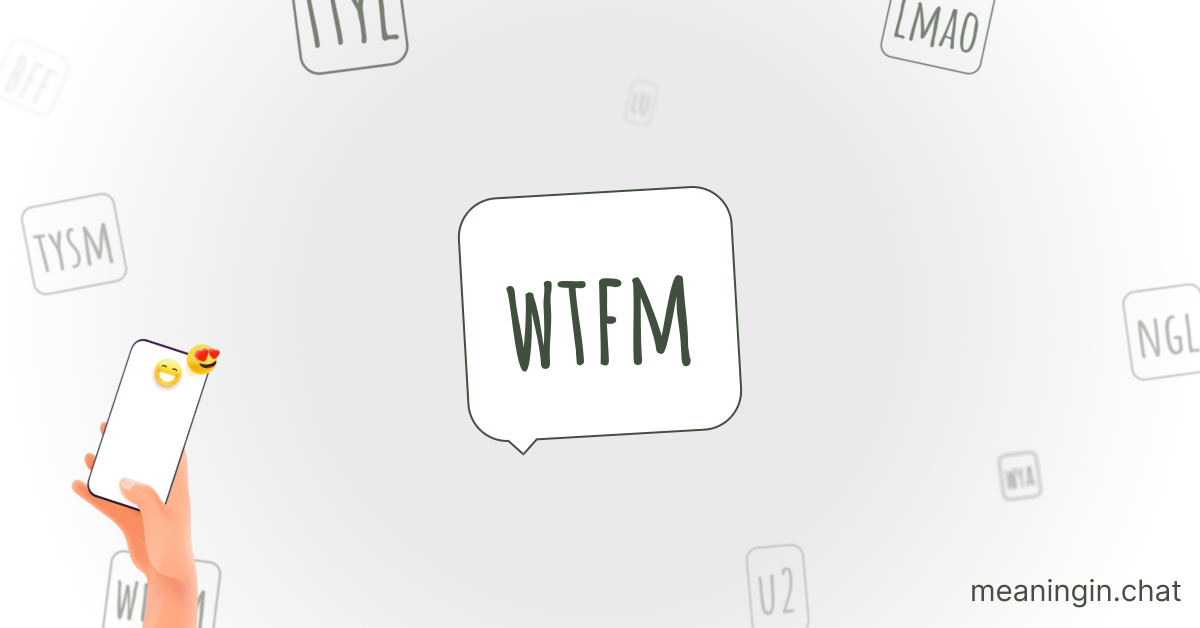 WTFM Meaning in Chat or Text Messages Online